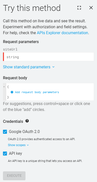 Google Search Console API