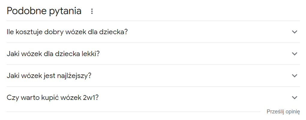 podobne pytania google