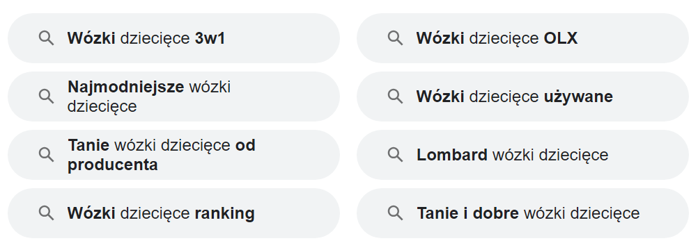 podobne wyszukiwania google