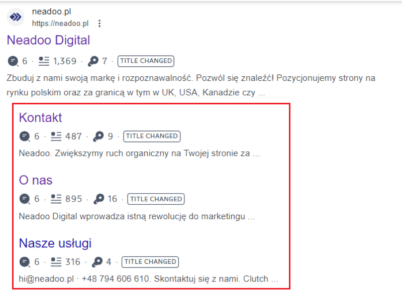 Dane strukturalne