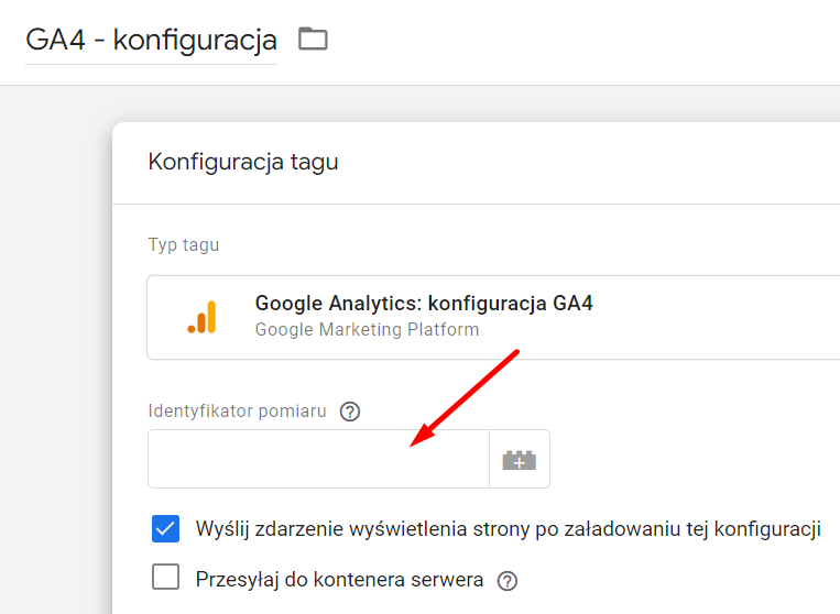 identyfikator pomiaru GA4